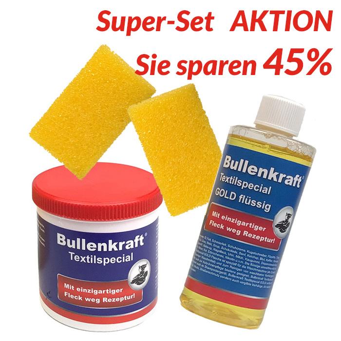 Bullenkraft Textilspecial Super-Set Dose 750 ml + Gold flüssig 500 ml